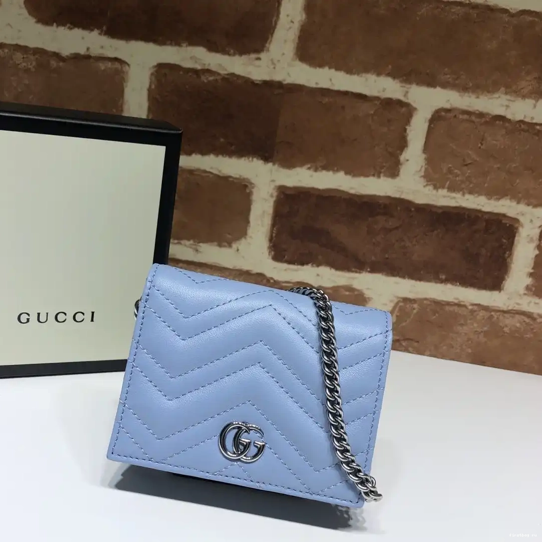 First bag ru chain GUCCI wallet Marmont GG 0520